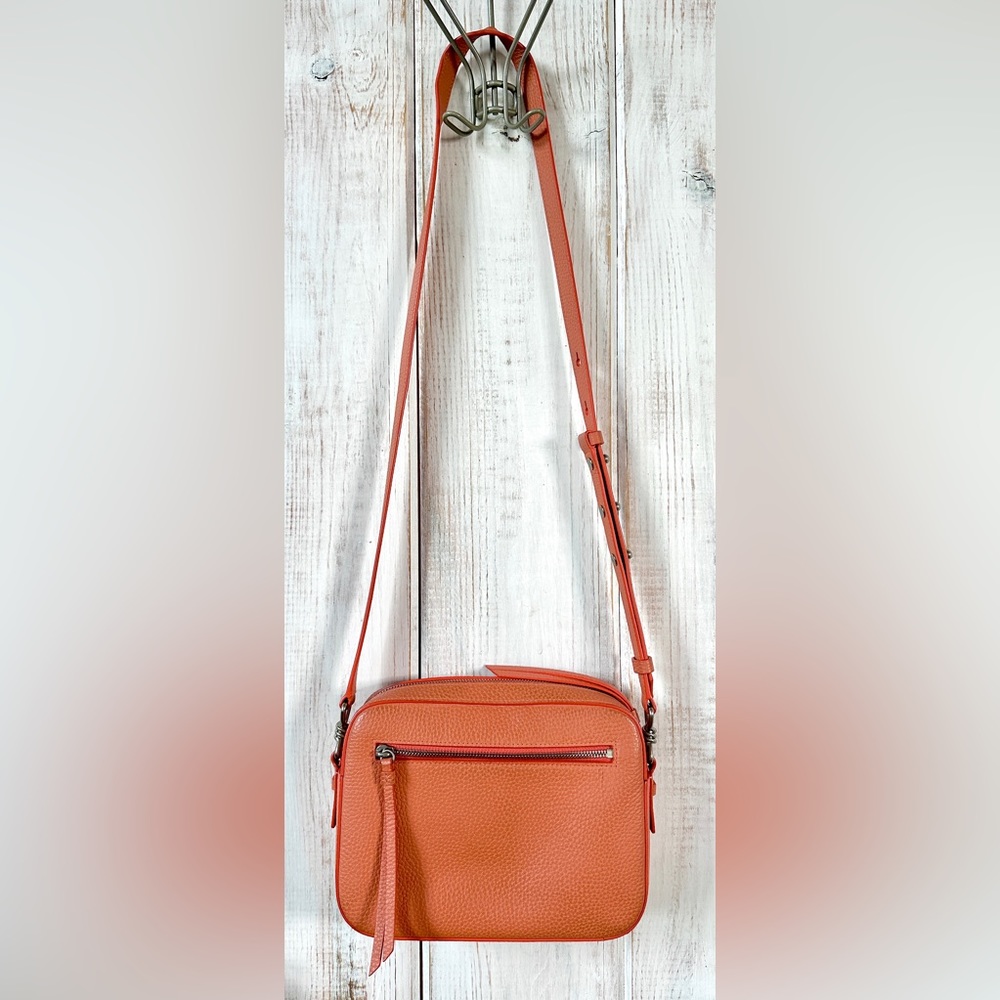 All Saints Captain Crossbody Bag in Orange